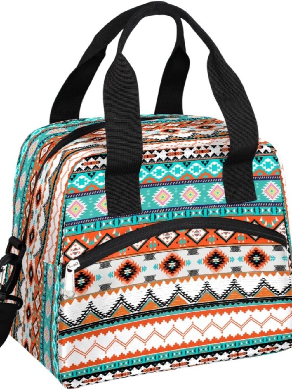 Insulated Lunch Bag for Adult Women Men, Boho Aztec Western Leakproof Lunch Cool